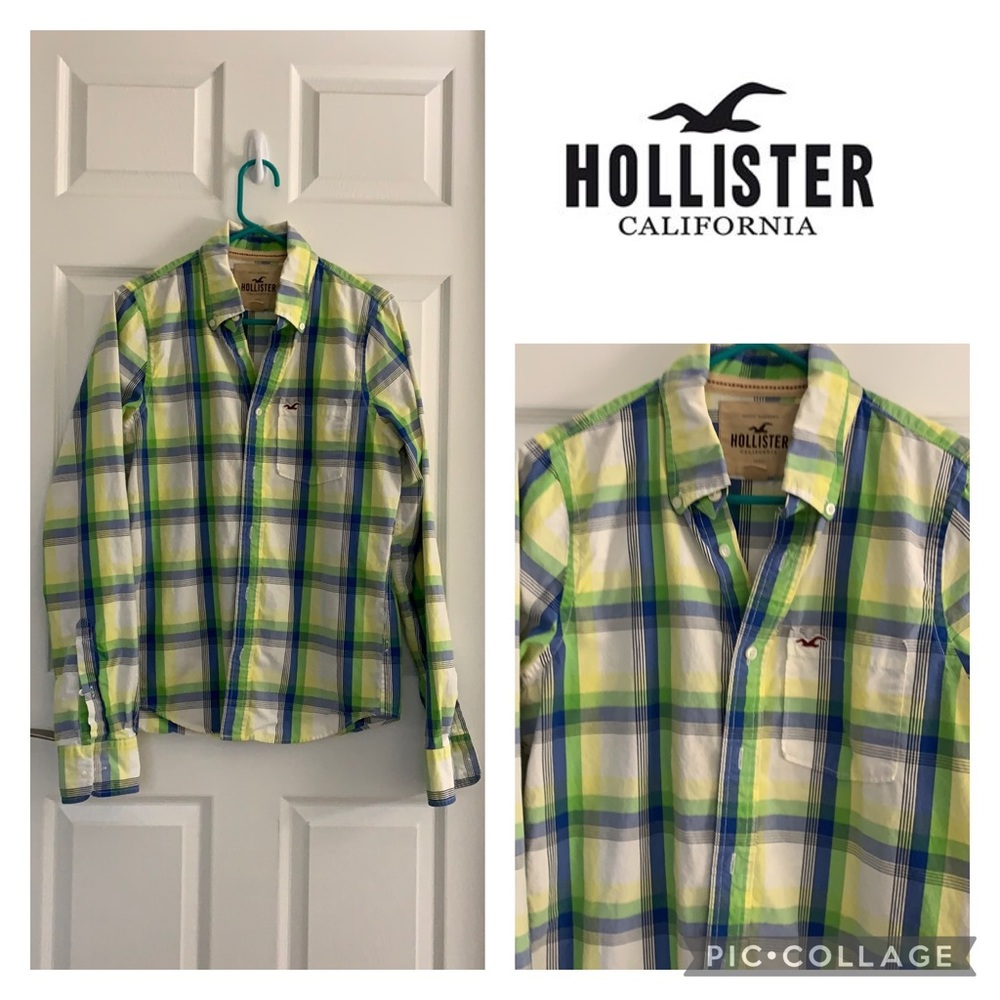 Hollister Plaid Button Down Shirt!